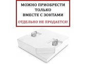 Утяжелительная плита квадратная с ручками для уличного зонта Утяжелитель бетон белый Фото 1