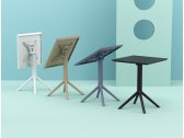 Стол пластиковый складной Siesta Contract Sky Folding Table 60 сталь, пластик оливковый Фото 13