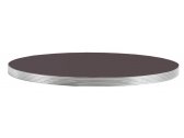 Столешница круглая PEDRALI Laminate Silver Edge ЛДСП, ABS-пластик темно-коричневый Фото 1