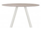 Стол круглый PEDRALI Arki-Table Outdoor сталь, алюминий, компакт-ламинат HPL бежевый, бежевый мрамор Фото 1