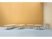 Стол обеденный PEDRALI Arki-Table Outdoor сталь, компакт-ламинат HPL белый Фото 4