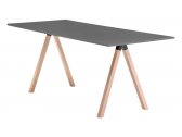 Стол ламинированный PEDRALI Arki-Desk Wood дуб, сталь, ЛДСП беленый дуб, серый Фото 1