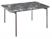 Столик кофейный PEDRALI Blume алюминий, сталь, мрамор античная бронза, серый мрамор Фото 1