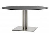 Стол ламинированный PEDRALI Inox Table нержавеющая сталь, компакт-ламинат HPL матовый стальной, черный Фото 1