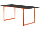 Стол ламинированный PEDRALI Toa алюминий, компакт-ламинат HPL черный, оранжевый Фото 1
