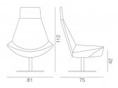 Кресло вращающееся с обивкой Kastel Kayak сталь, искусственная кожа Фото 2