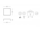 Столик кофейный ламинированный Scab Design Flap сталь, компакт-ламинат HPL лен, зернистый Фото 2