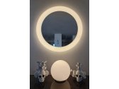 Зеркало с подсветкой SLIDE Giotto Mirror 80 Lighting LED полиэтилен, зеркало белый Фото 5