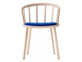 Кресло деревянное с обивкой PEDRALI Nym фанера, ясень, ткань Фото 1