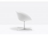 Кресло вращающееся пластиковое PEDRALI Gliss Lounge  алюминий, сталь, технополимер белый Фото 8
