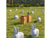 Стул пластиковый Qeeboo Rabbit полиэтилен серый Фото 5