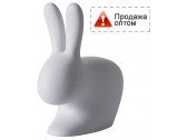 Стул пластиковый детский Qeeboo Rabbit Baby полиэтилен серый Фото 1