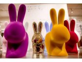Стул пластиковый Qeeboo Rabbit Velvet Finish полиэтилен фиолетовый Фото 15