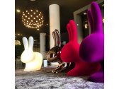 Стул пластиковый Qeeboo Rabbit Velvet Finish полиэтилен фиолетовый Фото 27