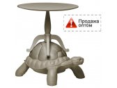 Столик деревянный кофейный Qeeboo Turtle Carry полиэтилен, дерево тортора Фото 1