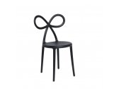 Комплект пластиковых стульев Qeeboo Ribbon Set 2 полипропилен черный Фото 7