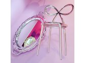 Комплект пластиковых стульев Qeeboo Ribbon Metal Finish Set 2 полипропилен серебристый Фото 13