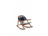 Кресло-качалка с мягким сиденьем VeryWood Unam ясень, роуп, ткань Фото 5