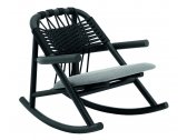 Кресло-качалка с мягким сиденьем VeryWood Unam ясень, роуп, ткань Фото 1
