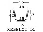 Кашпо пластиковое PLUST Rebelot 55 полиэтилен Фото 2