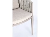Кресло плетеное с подушками Garden Relax Jacinta алюминий, роуп, олефин лунный Фото 8