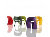 Кресло пластиковое Magis Raviolo полиэтилен фиолетовый Фото 10