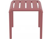 Столик пластиковый журнальный Siesta Contract Paris Side Table стеклопластик марсала Фото 6