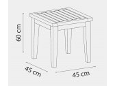 Столик деревянный кофейный Tagliamento Side Table ироко Фото 2