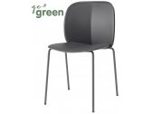 Стул пластиковый Scab Design Mentha Go Green сталь, технополимер антрацит Фото 1