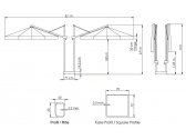 Зонт профессиональный двухкупольный THEUMBRELA SEMSIYE EVI Banana Plus Double алюминий, олефин Фото 3