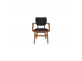 Кресло деревянное с обивкой Sancrea Missy бук, фанера ореха, ткань Фото 8