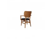 Кресло деревянное с обивкой Sancrea Missy бук, фанера ореха, ткань Фото 11
