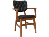 Кресло деревянное с обивкой Sancrea Missy бук, фанера ореха, ткань Фото 7