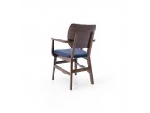 Кресло деревянное с обивкой Sancrea Missy бук, фанера ореха, ткань Фото 4