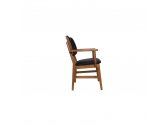 Кресло деревянное с обивкой Sancrea Missy бук, фанера ореха, ткань Фото 9