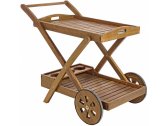 Столик деревянный сервировочный Garden Relax Noemi Trolley акация коричневый Фото 1