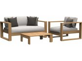 Кресло деревянное с подушками JANUS et Cie Matisse Teak тик, акрил натуральный Фото 5