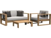 Кресло деревянное с подушками JANUS et Cie Matisse Teak тик, акрил натуральный Фото 7