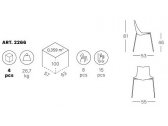 Стул прозрачный Scab Design Wave 4 Legs сталь, технополимер песочный Фото 2