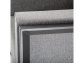 Комплект мягкой мебели Grattoni Creta алюминий, олефин антрацит, темно-серый Фото 3