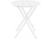 Стол пластиковый складной Siesta Contract Helen Folding Table Ø60 пластик белый Фото 6