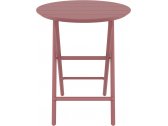 Стол пластиковый складной Siesta Contract Helen Folding Table Ø60 пластик марсала Фото 6