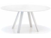 Стол круглый PEDRALI Arki-Table Compact сталь, алюминий, компакт-ламинат HPL белый Фото 4