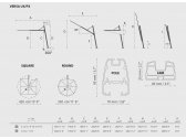 Зонт дизайнерский Umbrosa Versa UX Architecture алюминий, ткань Sunbrella папирусно-белый, мраморный Фото 2