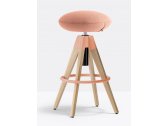 Табурет барный PEDRALI Arki-Stool сталь, дуб, ткань Фото 12