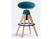 Табурет барный PEDRALI Arki-Stool сталь, дуб, ткань Фото 15