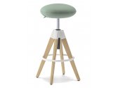 Табурет барный PEDRALI Arki-Stool сталь, дуб, ткань Фото 8