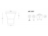 Ваза для цветов Scab Design Mimosa алюминий лен, зеленый шалфей Фото 2