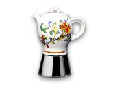 Кофеварка гейзерная Ancap Espressina Classic сталь, фарфор деколь Caffe a 3 Stelle Фото 1