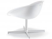Кресло вращающееся пластиковое PEDRALI Gliss Lounge  алюминий, сталь, технополимер белый Фото 5